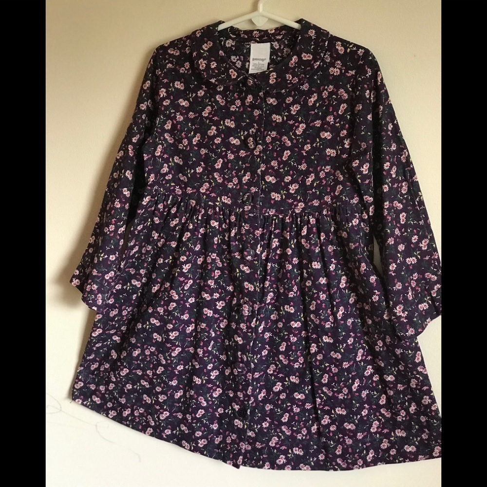 Vintage Girls Lands’ End Dress Peter Pan Collar